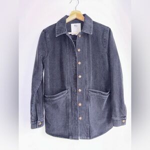 Sezane Dark Gray Jean Jacket